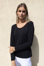 Load image into Gallery viewer, Bilbao Long Sleeve Top in Black