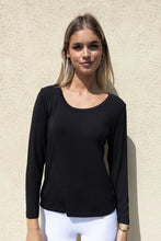 Load image into Gallery viewer, Bilbao Long Sleeve Top in Black