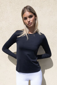 Tara Long Sleeve in Black