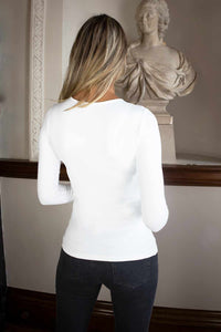 Tara Long Sleeve in White